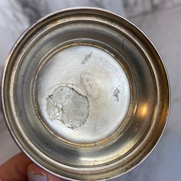 Vintage Yeoman Silver Plate on Brass Bucket Pitcher - Picture 4 of 5